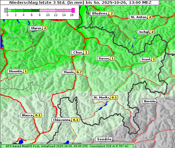 Niederschlag, 26. 10. 2025