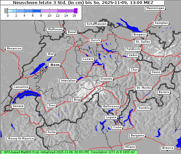 Neuschnee, 9. 11. 2025