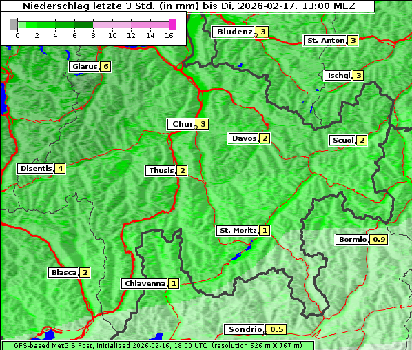 Niederschlag, 17. 2. 2026