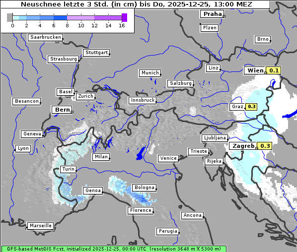 Neuschnee, 25. 12. 2025