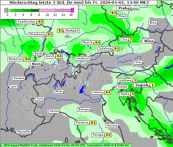 Niederschlag, 2. 1. 2026