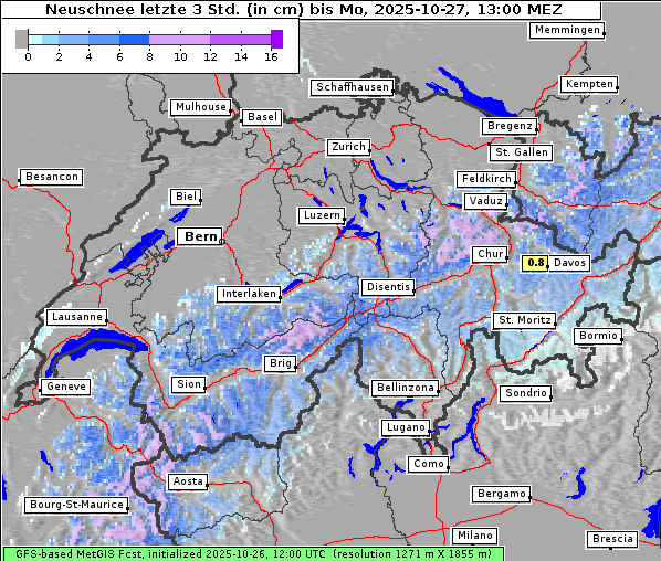 Neuschnee, 27. 10. 2025