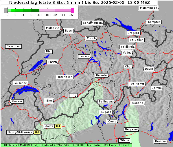 Niederschlag, 8. 2. 2026