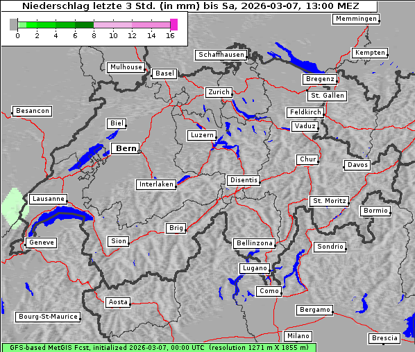 Niederschlag, 7. 3. 2026