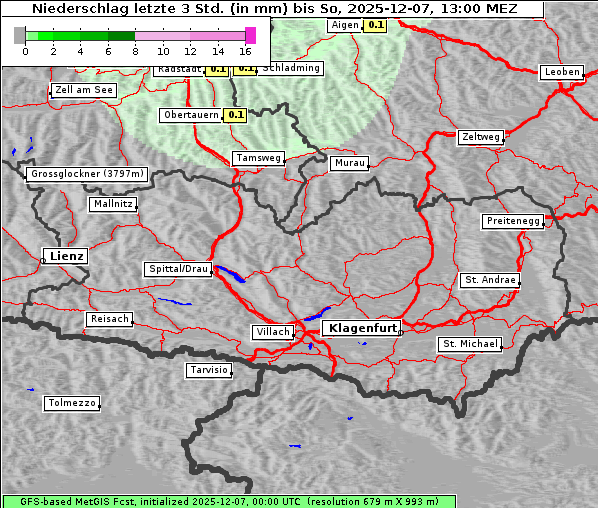 Niederschlag, 7. 12. 2025