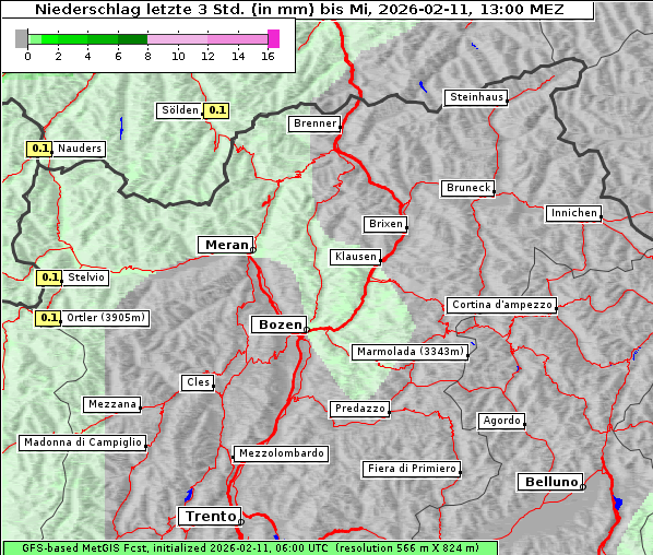 Niederschlag, 11. 2. 2026