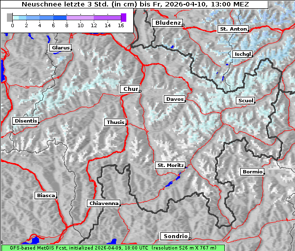 Neuschnee, 10. 4. 2026