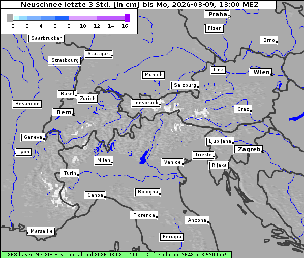 Neuschnee, 9. 3. 2026