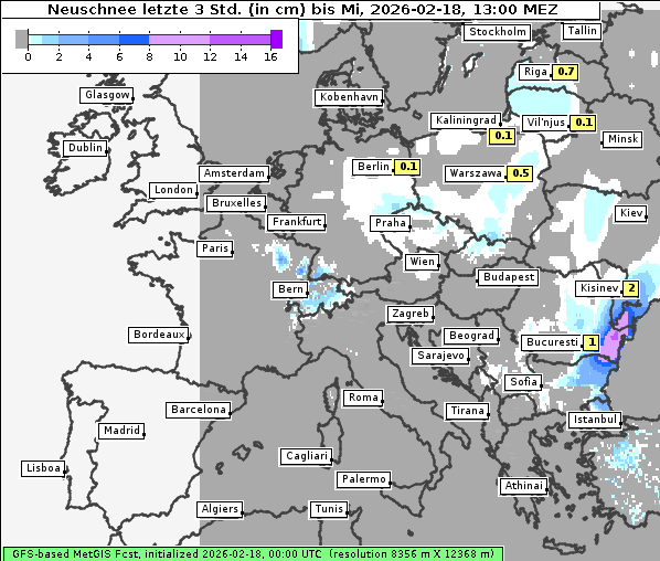Neuschnee, 18. 2. 2026