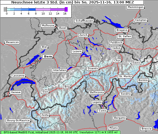 Neuschnee, 16. 11. 2025