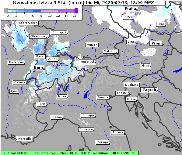 Neuschnee, 18. 2. 2026