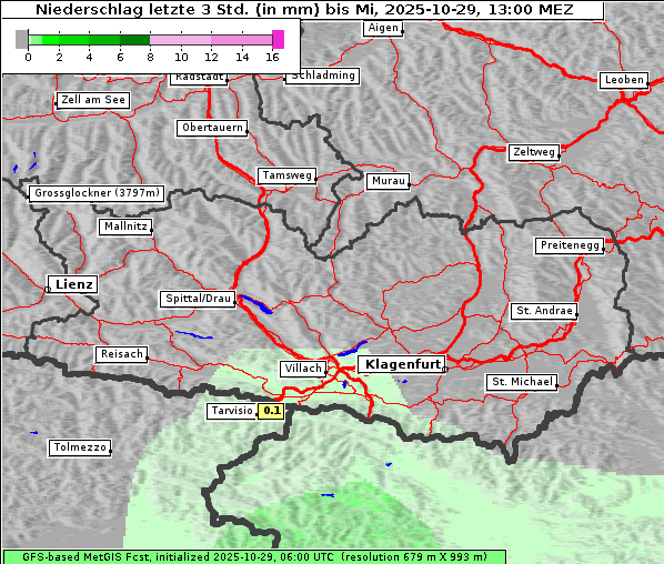 Niederschlag, 29. 10. 2025