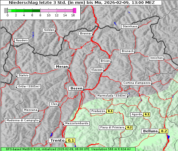 Niederschlag, 9. 2. 2026