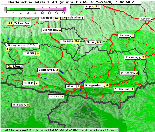 Niederschlag, 26. 2. 2025