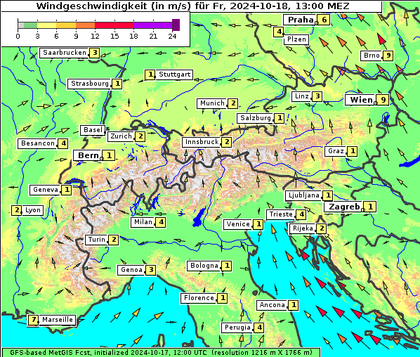 Wind, 18. 10. 2024