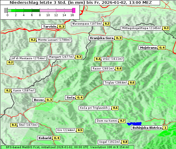 Niederschlag, 2. 1. 2026