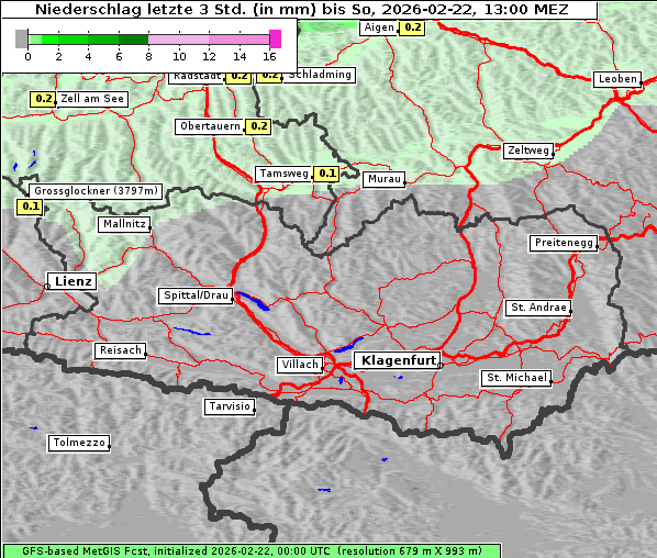 Niederschlag, 22. 2. 2026