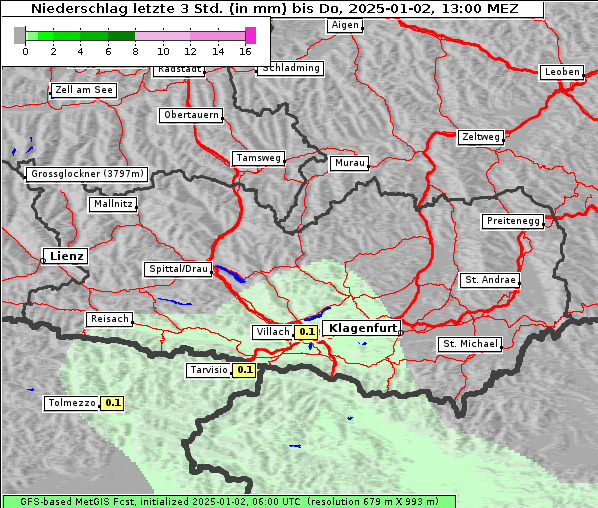 Niederschlag, 2. 1. 2025