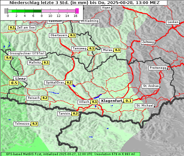 Niederschlag, 28. 8. 2025