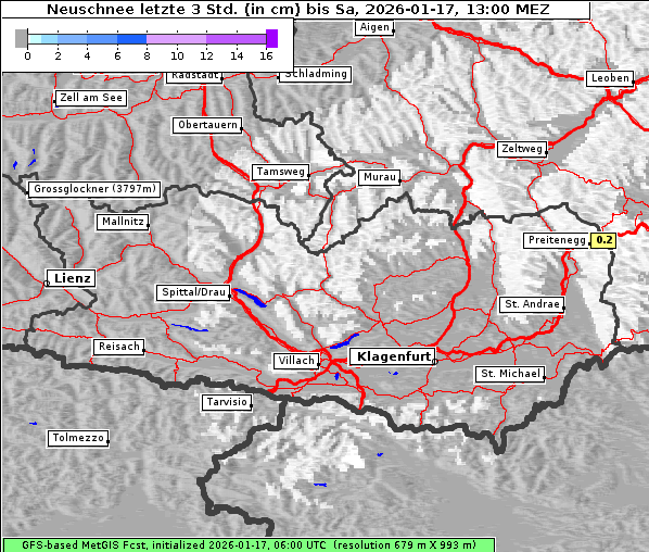 Neuschnee, 17. 1. 2026