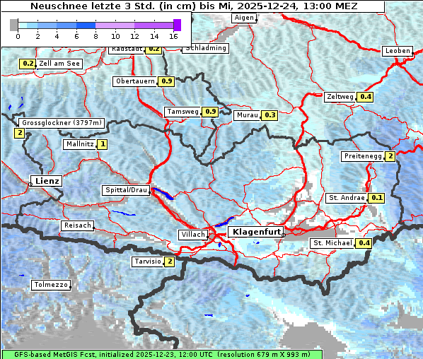 Neuschnee, 24. 12. 2025
