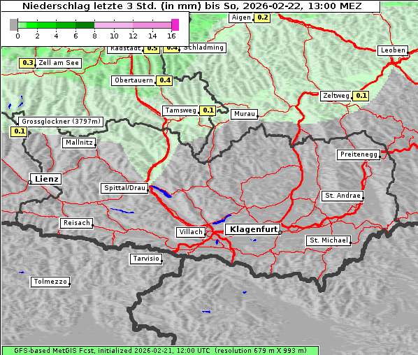 Niederschlag, 22. 2. 2026