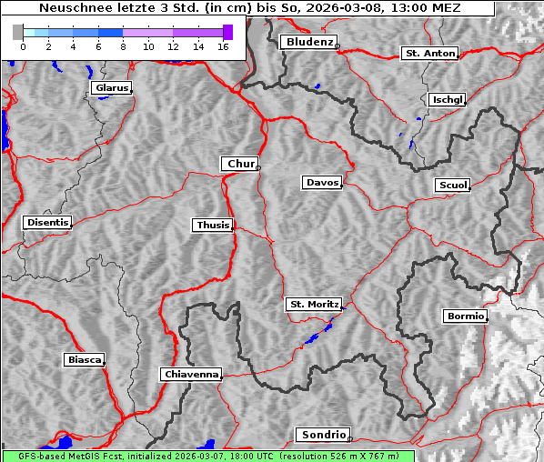 Neuschnee, 8. 3. 2026