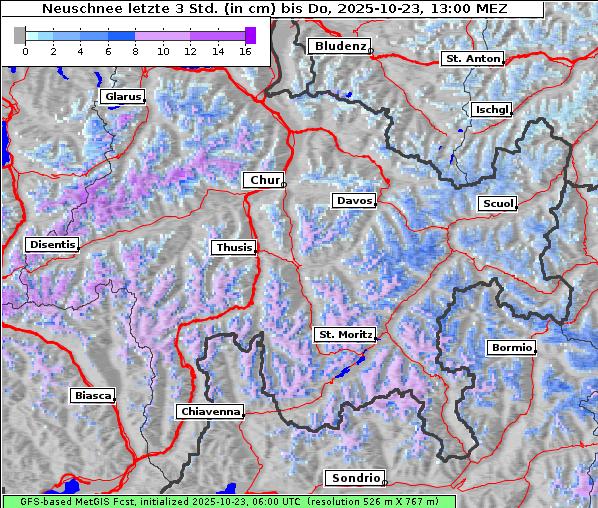 Neuschnee, 23. 10. 2025