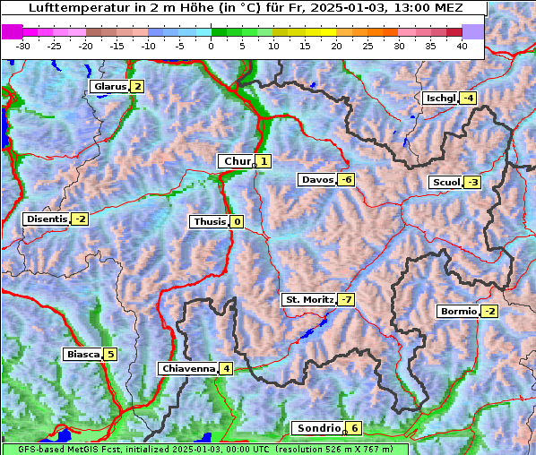 Temperatur, 3. 1. 2025