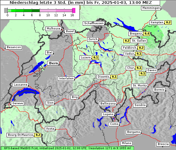 Niederschlag, 3. 1. 2025