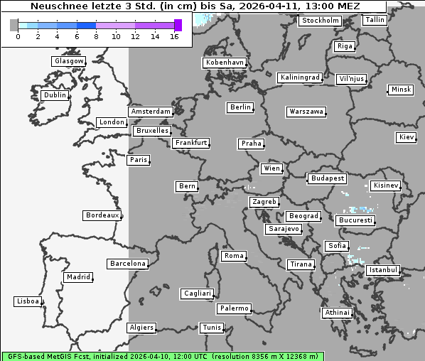 Neuschnee, 11. 4. 2026