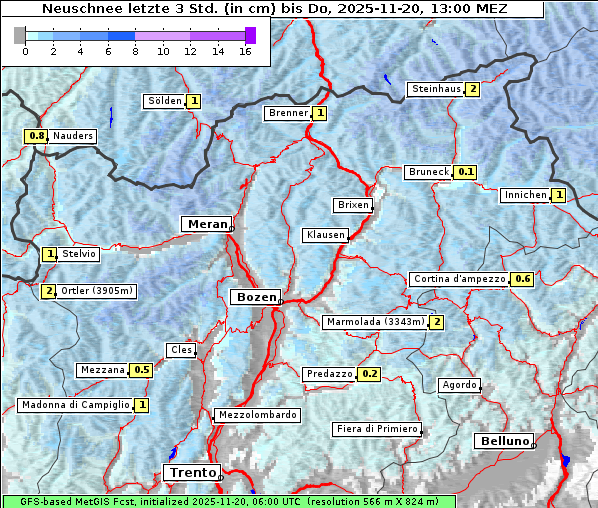 Neuschnee, 20. 11. 2025