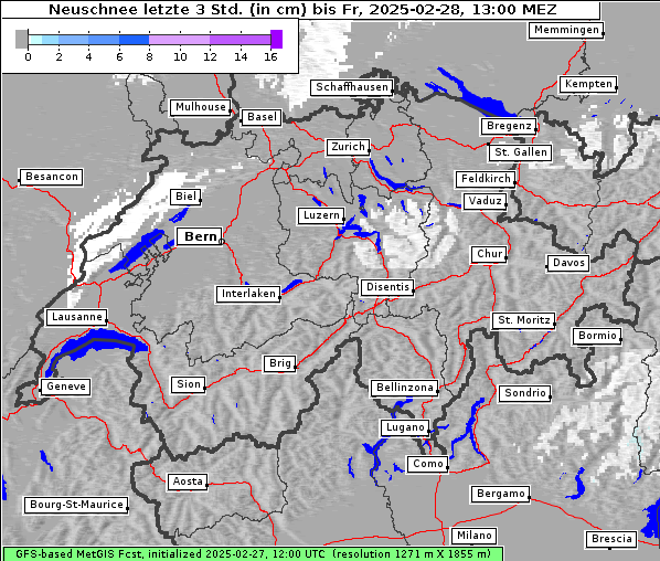 Neuschnee, 28. 2. 2025