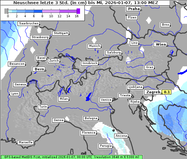 Neuschnee, 7. 1. 2026