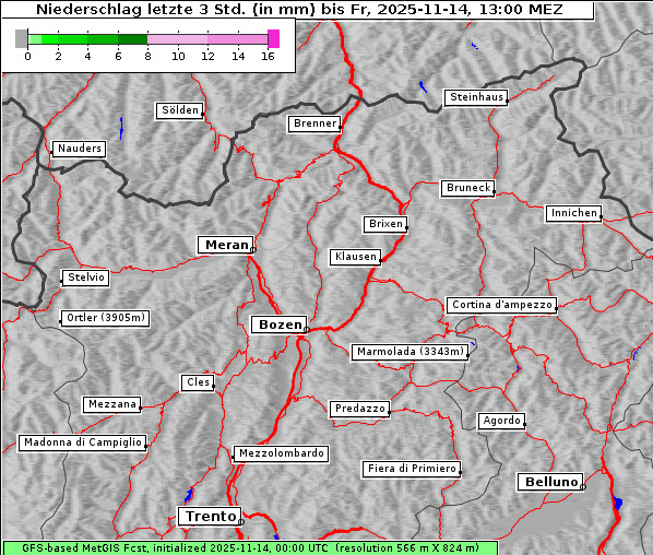 Niederschlag, 14. 11. 2025