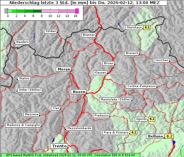 Niederschlag, 12. 2. 2026