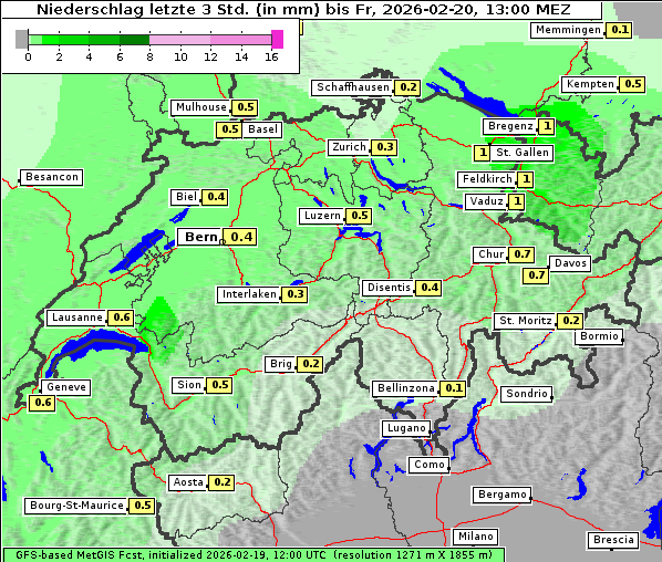 Niederschlag, 20. 2. 2026