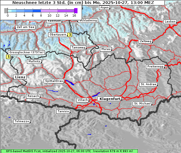Neuschnee, 27. 10. 2025