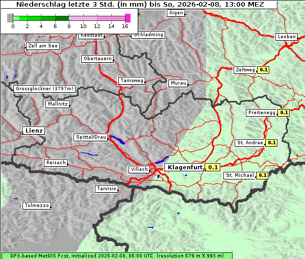 Niederschlag, 8. 2. 2026