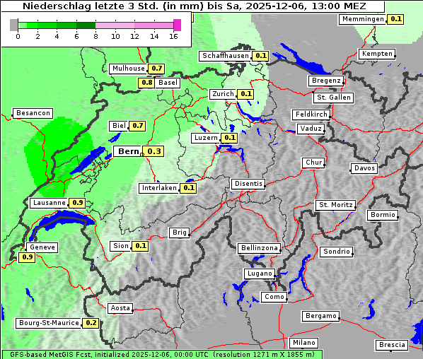 Niederschlag, 6. 12. 2025