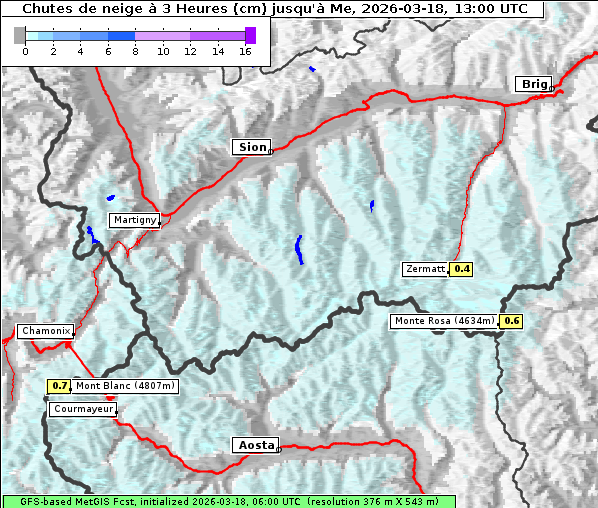 Neuschnee, 18. 3. 2026