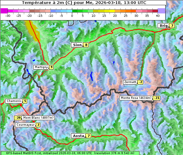 Temperatur, 18. 3. 2026