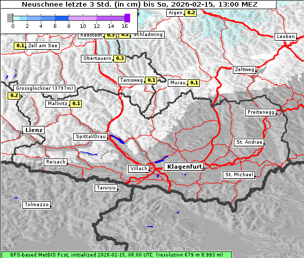 Neuschnee, 15. 2. 2026