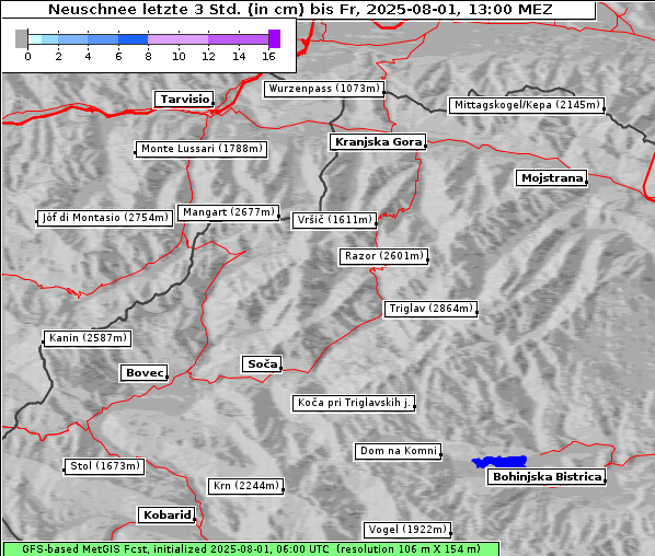 Neuschnee, 1. 8. 2025