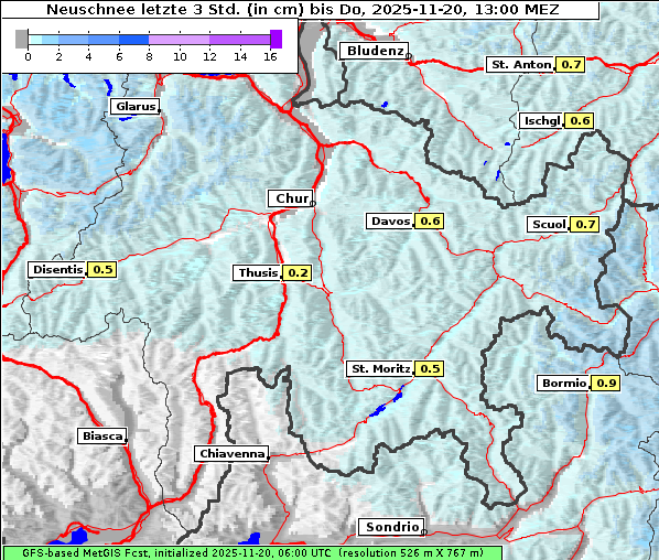 Neuschnee, 20. 11. 2025