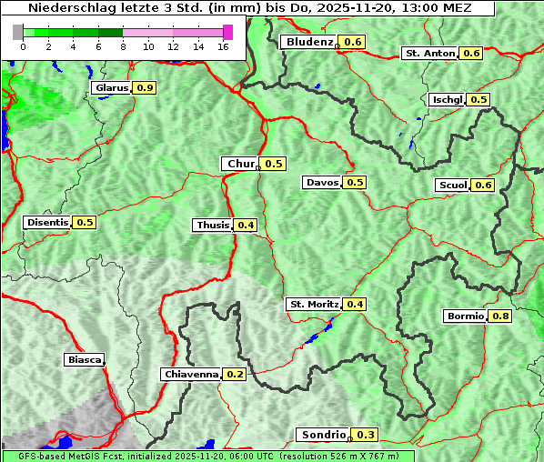 Niederschlag, 20. 11. 2025