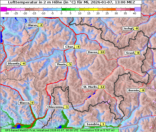 Temperatur, 7. 1. 2026