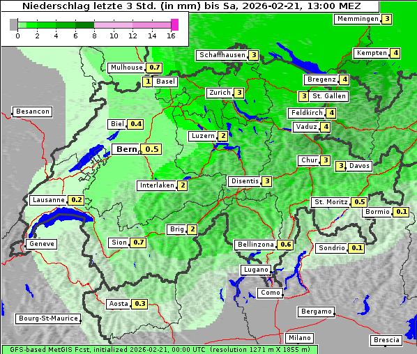 Niederschlag, 21. 2. 2026
