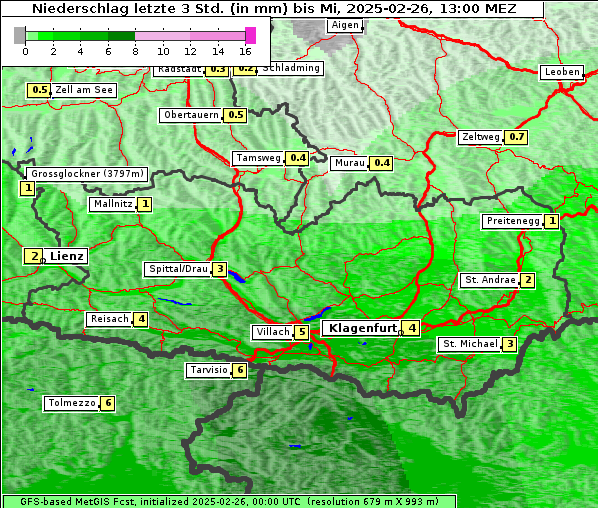 Niederschlag, 26. 2. 2025