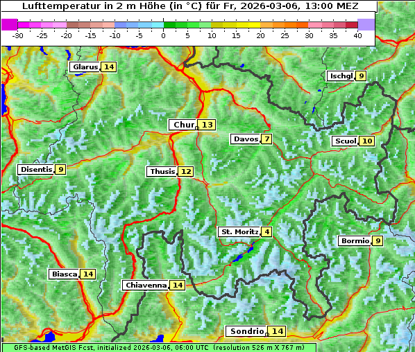 Temperatur, 6. 3. 2026